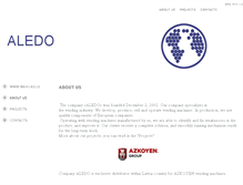 Tablet Screenshot of aledo.lv